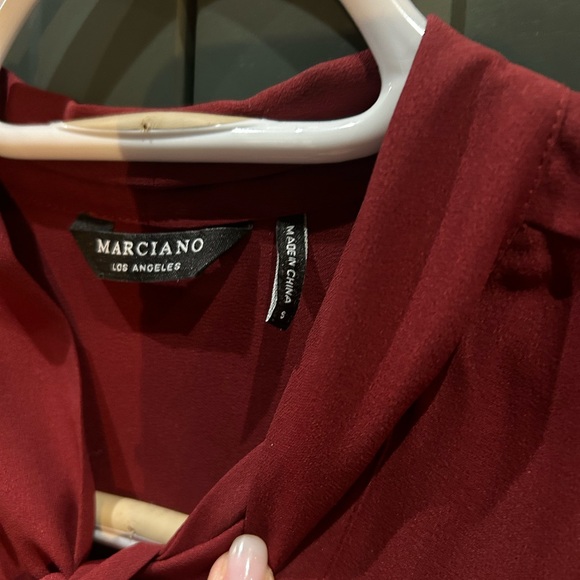 Burgundy bodysuit blouse - Picture 2 of 4